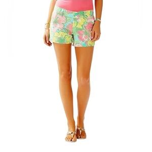 Lilly Pulitzer The Callahan short size 2 hibiscus print Big Flirt
